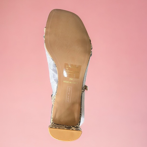 Steven New York Oceana Snake Print Sandal New In Box Sz 7 - Picture 6 of 11